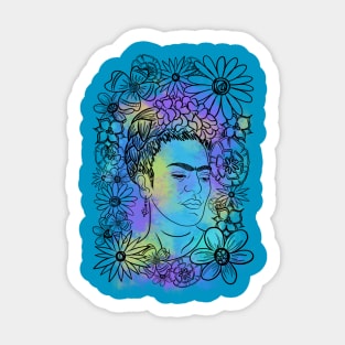 Colorful Frida Sticker